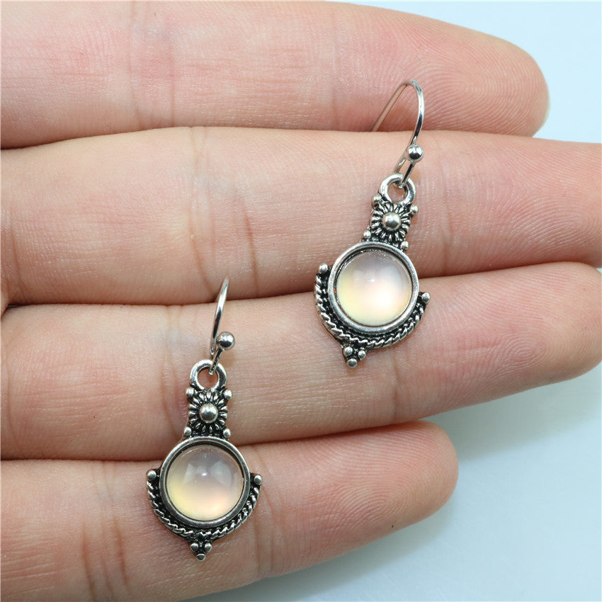 Moonstone vintage earrings