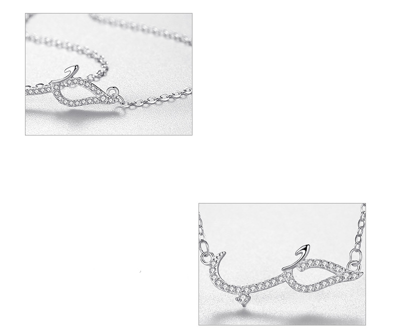 S925 Sterling Silver Full Diamond Pendant Necklace