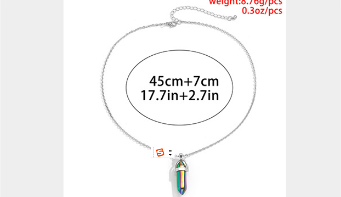 Retro Ins Wind Crystal Pendant Necklace Women