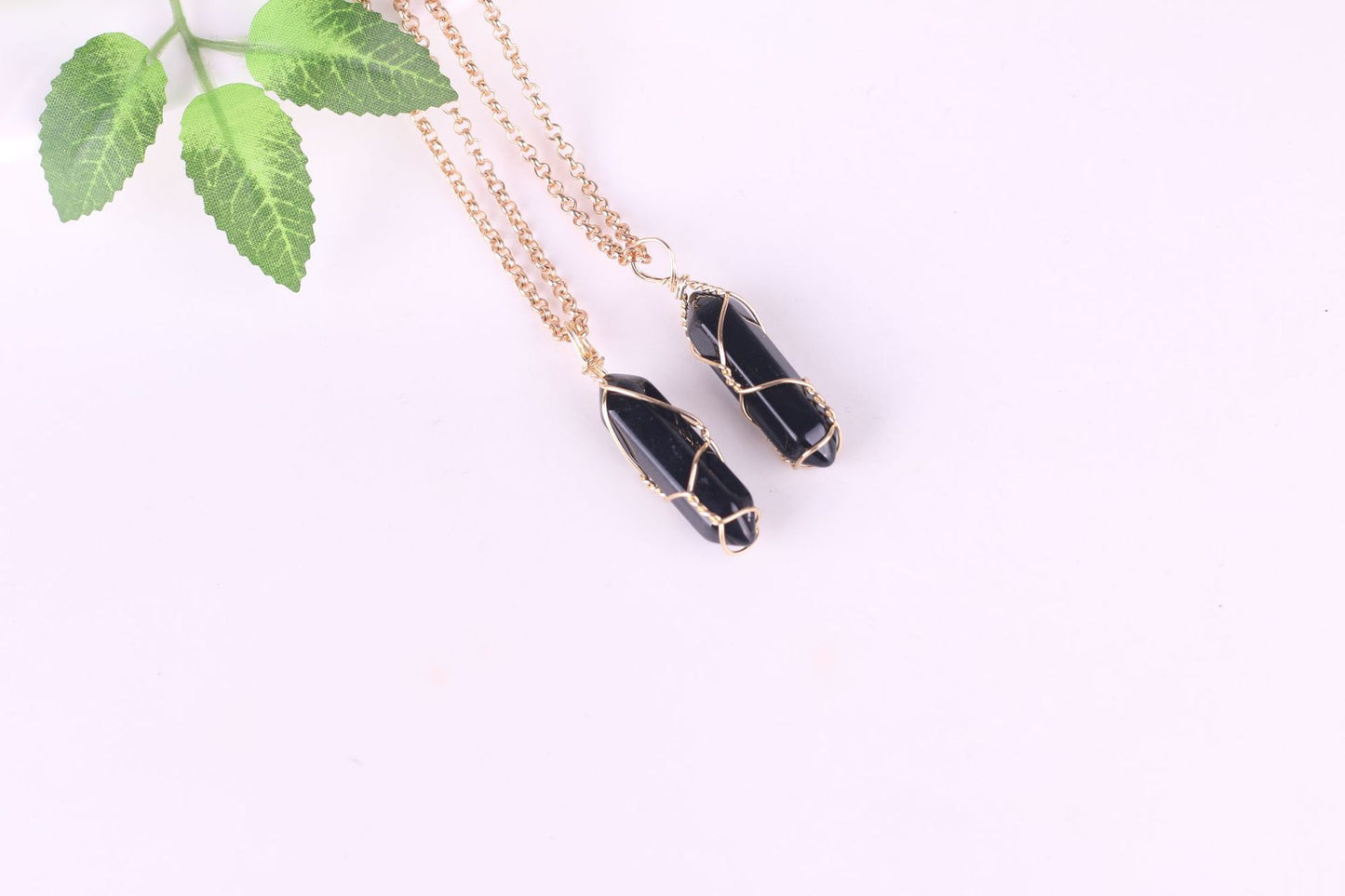 Hexagonal Crystal Agate Bullet Pendant Necklace