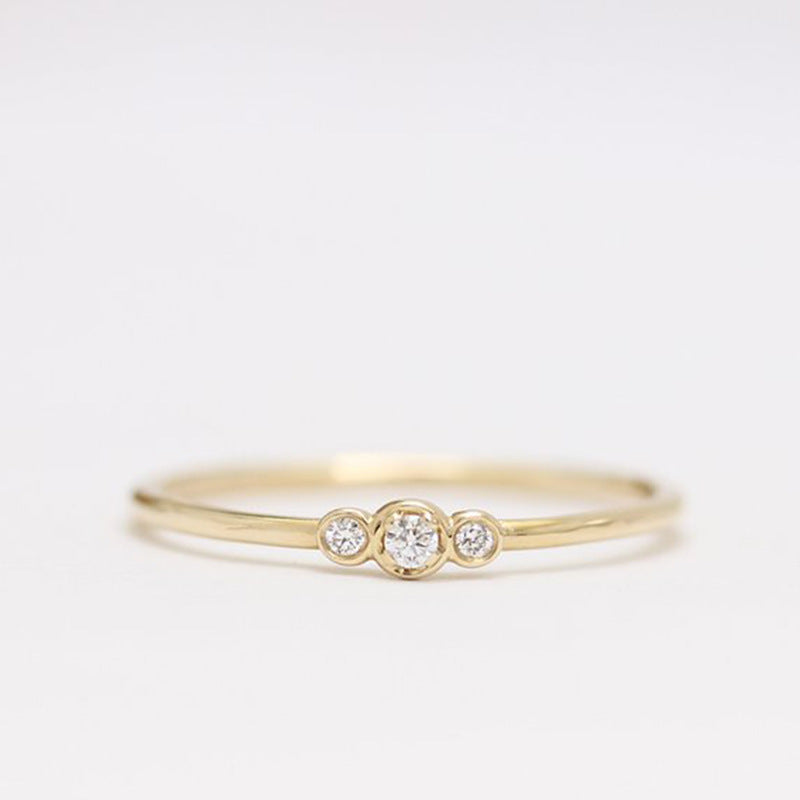 Simple And Versatile Electroplated Metal Ladies Ring