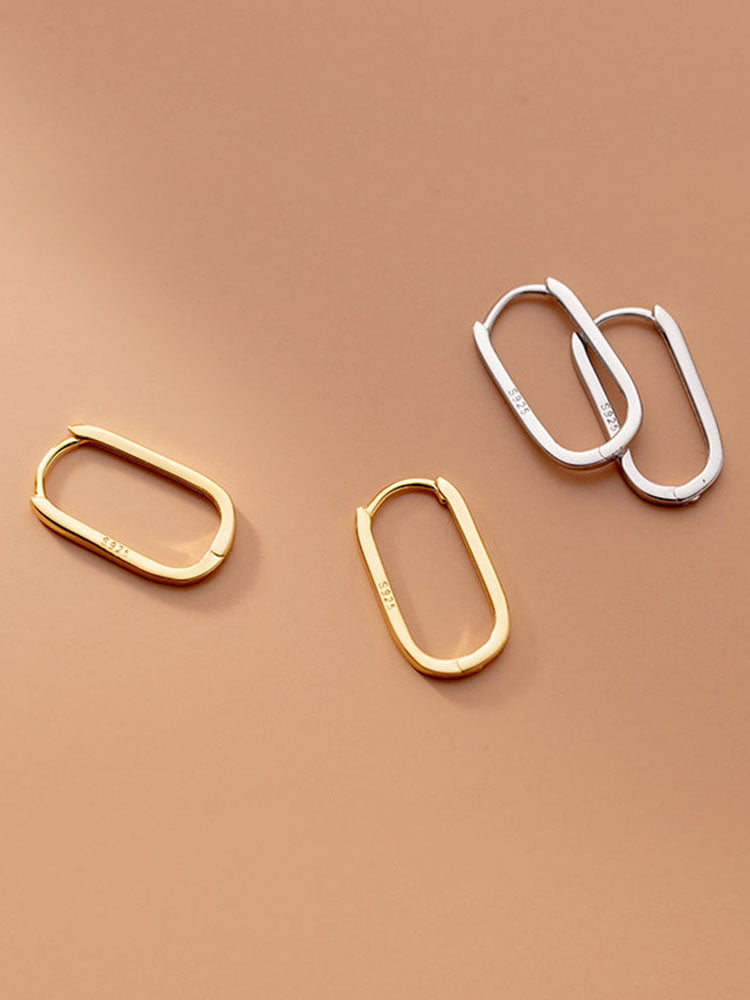 Sterling Silver Premium Hoop Earrings