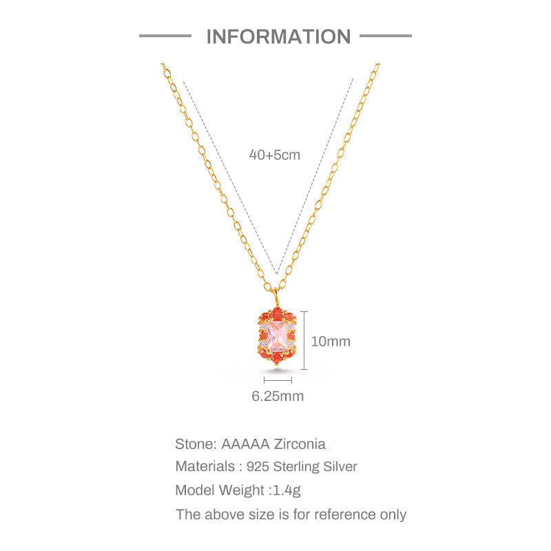 Sterling Silver Colored Diamond Clavicle Necklace