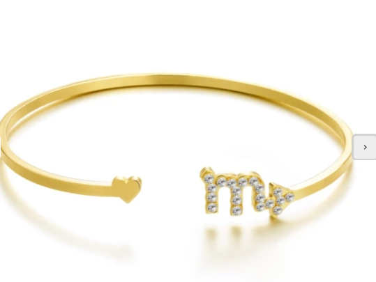 Cross-border Hot Sale Twelve Constellation Paper Card Series Symbol Bangle