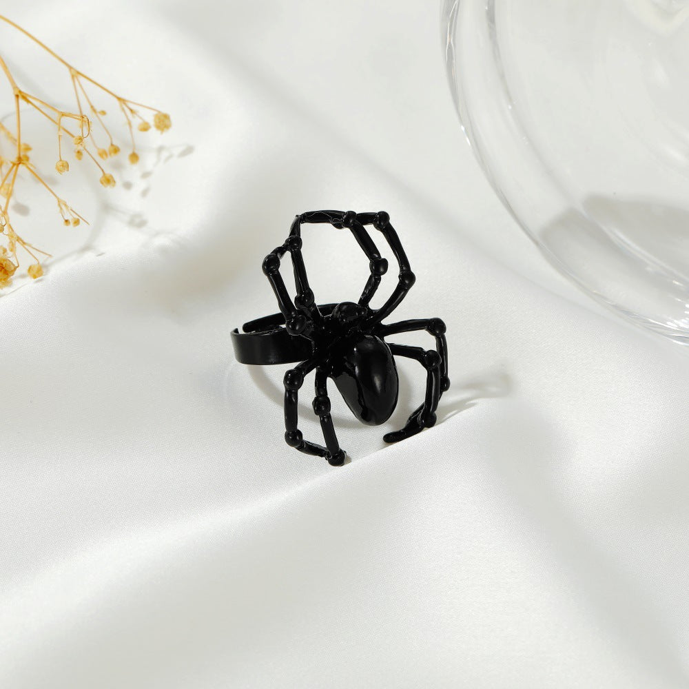 Simulation Spider Ring Props Ring Ghost Festival Spoof Tricky Toy Jewelry