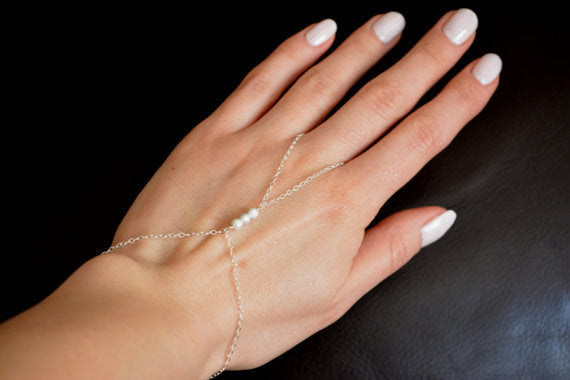 Simple Pearl Linking Bracelet Simple Bracelet