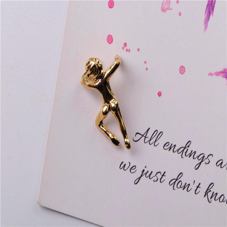 Gothic Doll Shaped Ear Clips Without Piercings