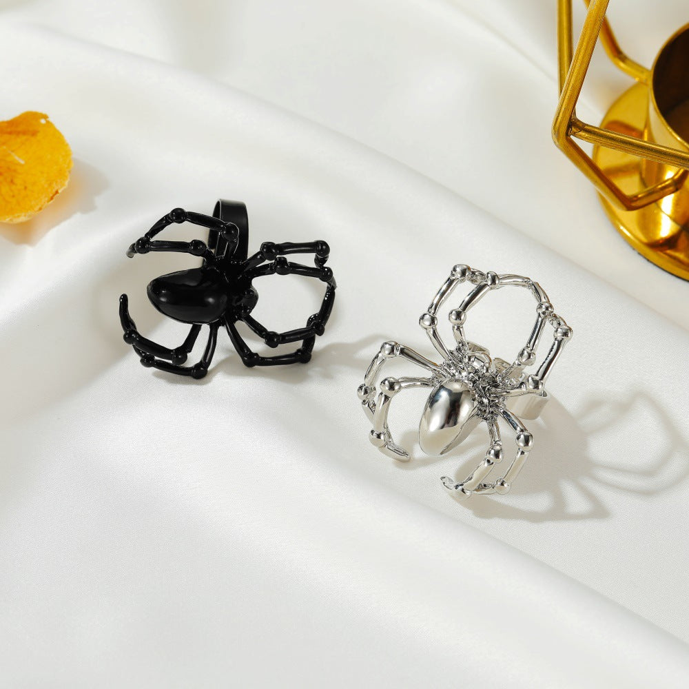 Simulation Spider Ring Props Ring Ghost Festival Spoof Tricky Toy Jewelry