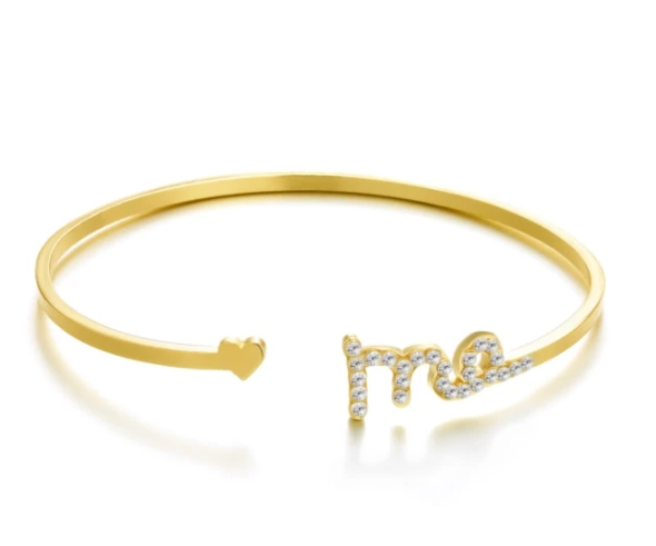 Cross-border Hot Sale Twelve Constellation Paper Card Series Symbol Bangle