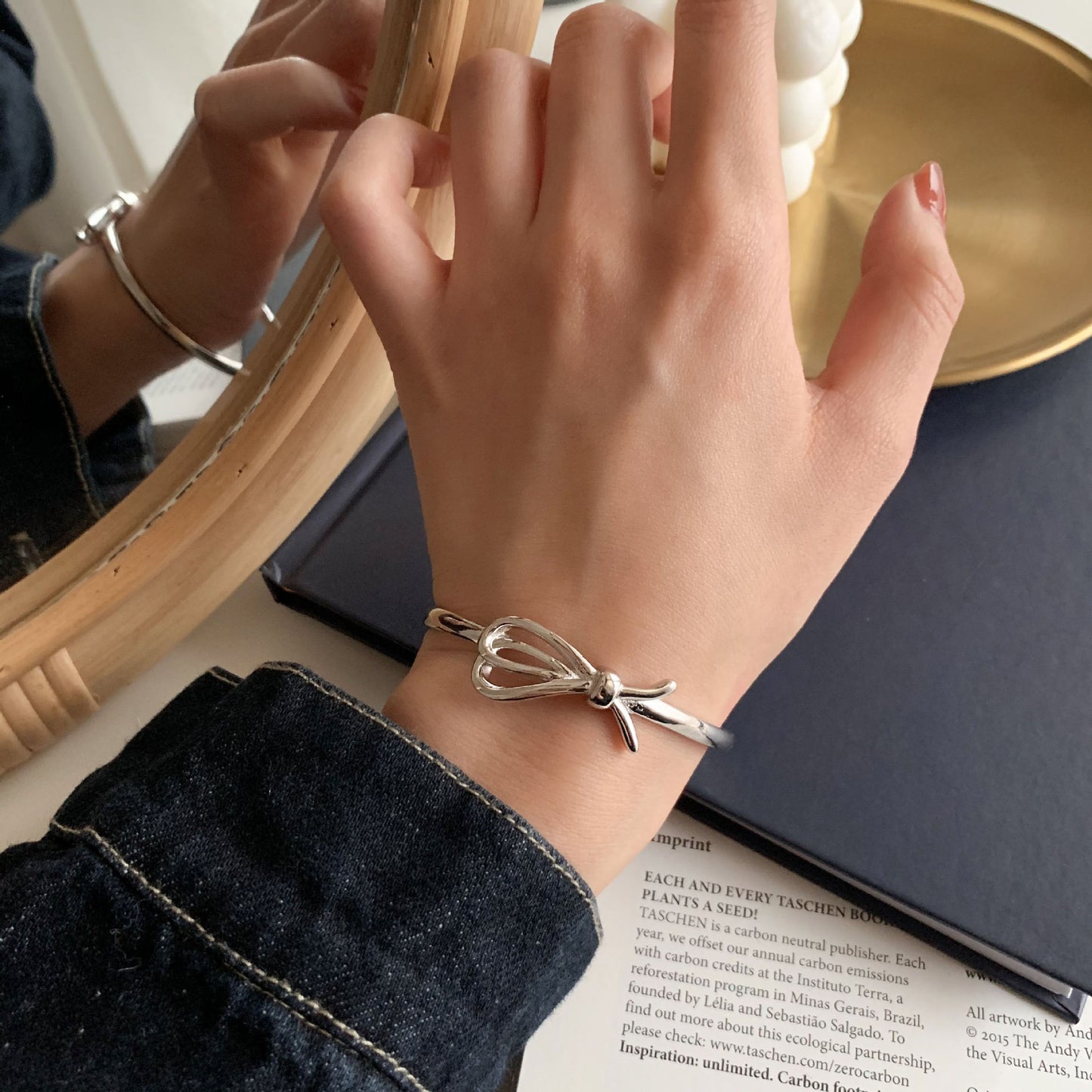 Fashion Knotted Heavy 925 Sterling Silver Bangle