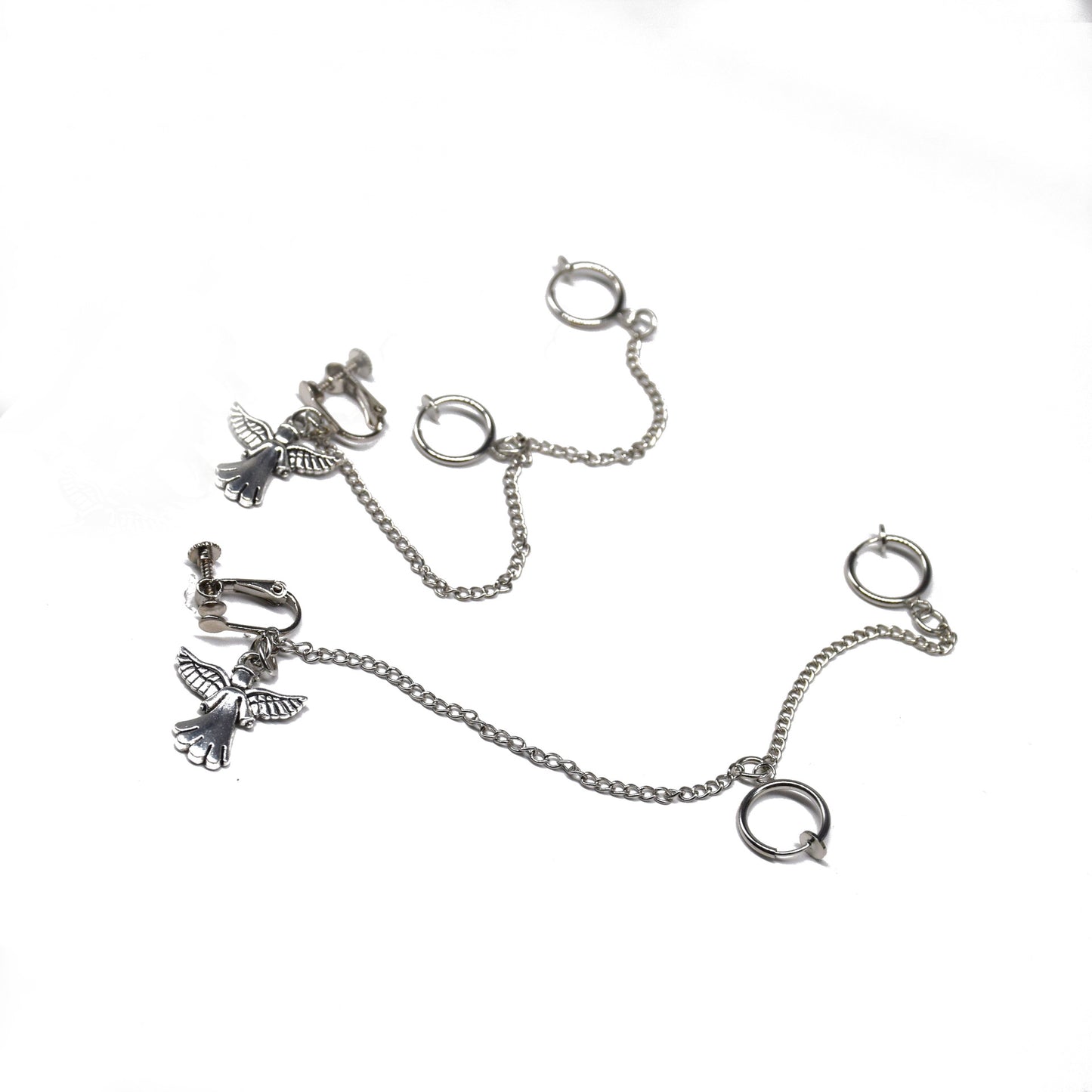 Dark Punk Motorcycle Gothic Chain Ear Clip