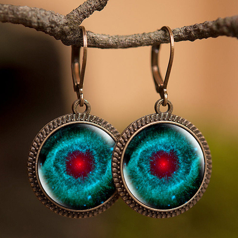 French Time Stone Star Maple Earrings