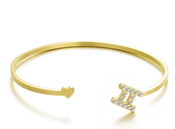 Cross-border Hot Sale Twelve Constellation Paper Card Series Symbol Bangle