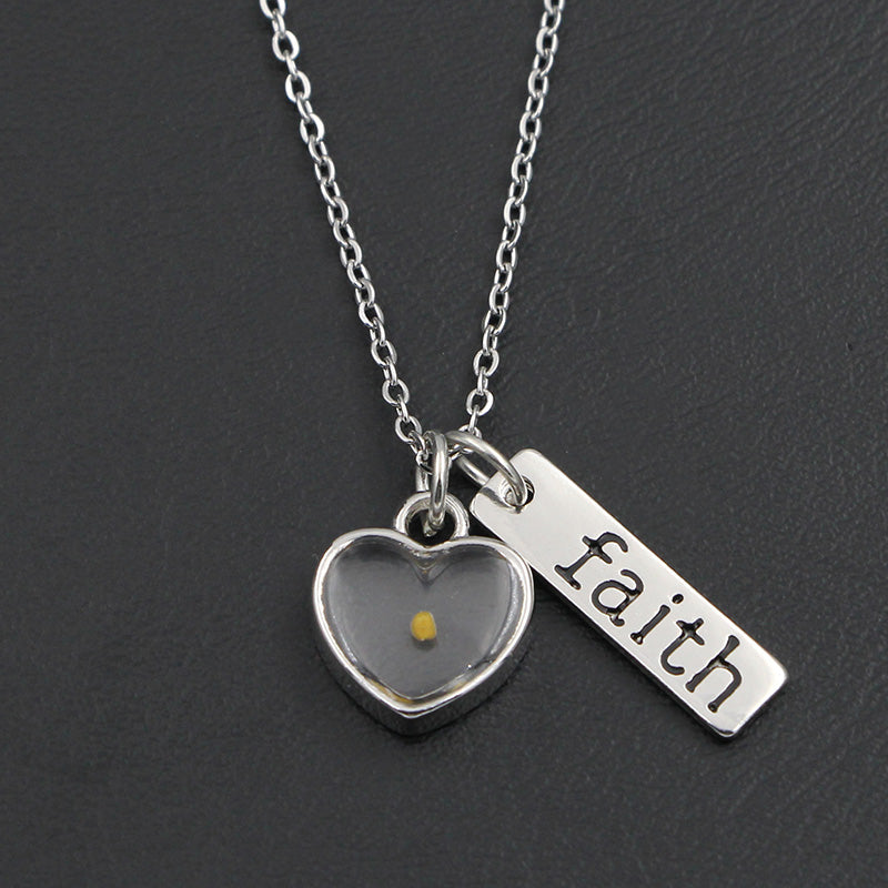 Faith As Small As A Mustard Seed Bangle Bracelets Necklace