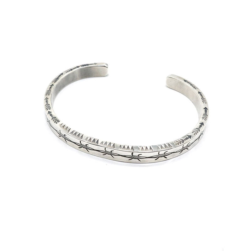 Fashion Knotted Heavy 925 Sterling Silver Bangle