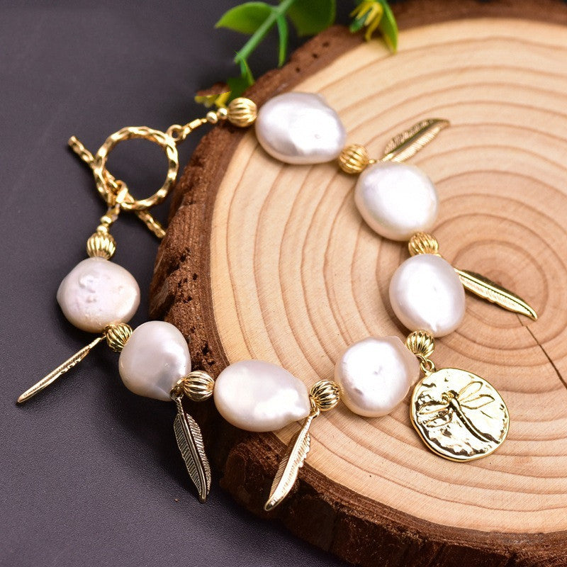 Natural Baroque Pearl Set Bracelet