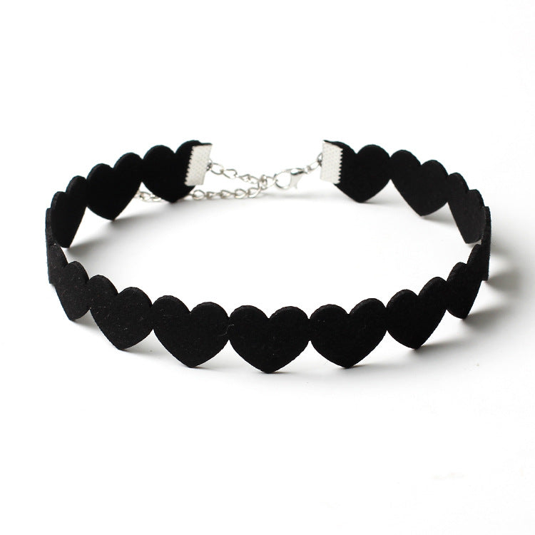 Gothic Features Multi-layered Crystal Lace Necklace