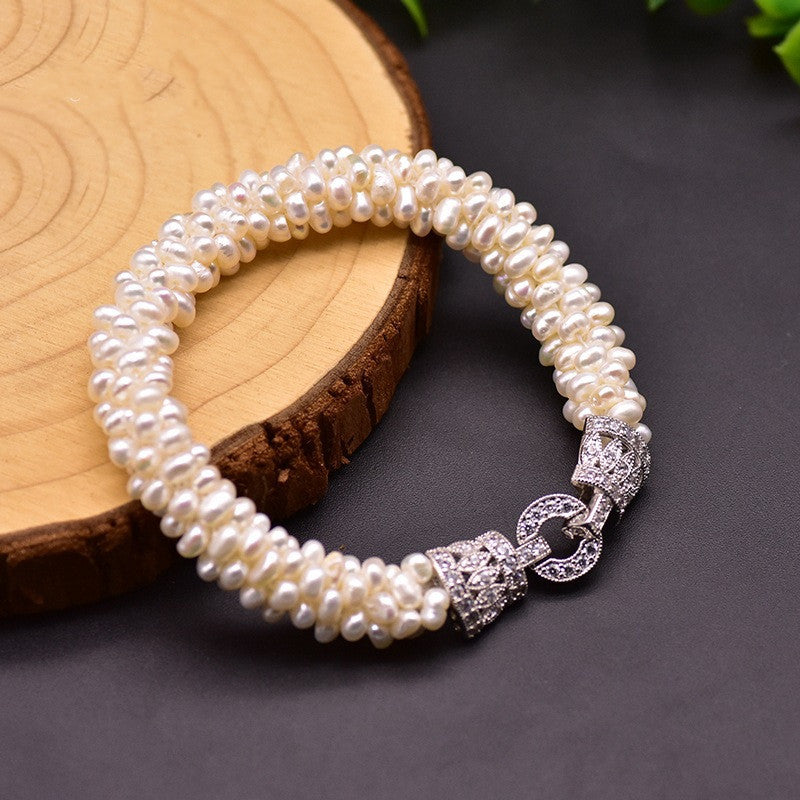 Natural Baroque Pearl Set Bracelet