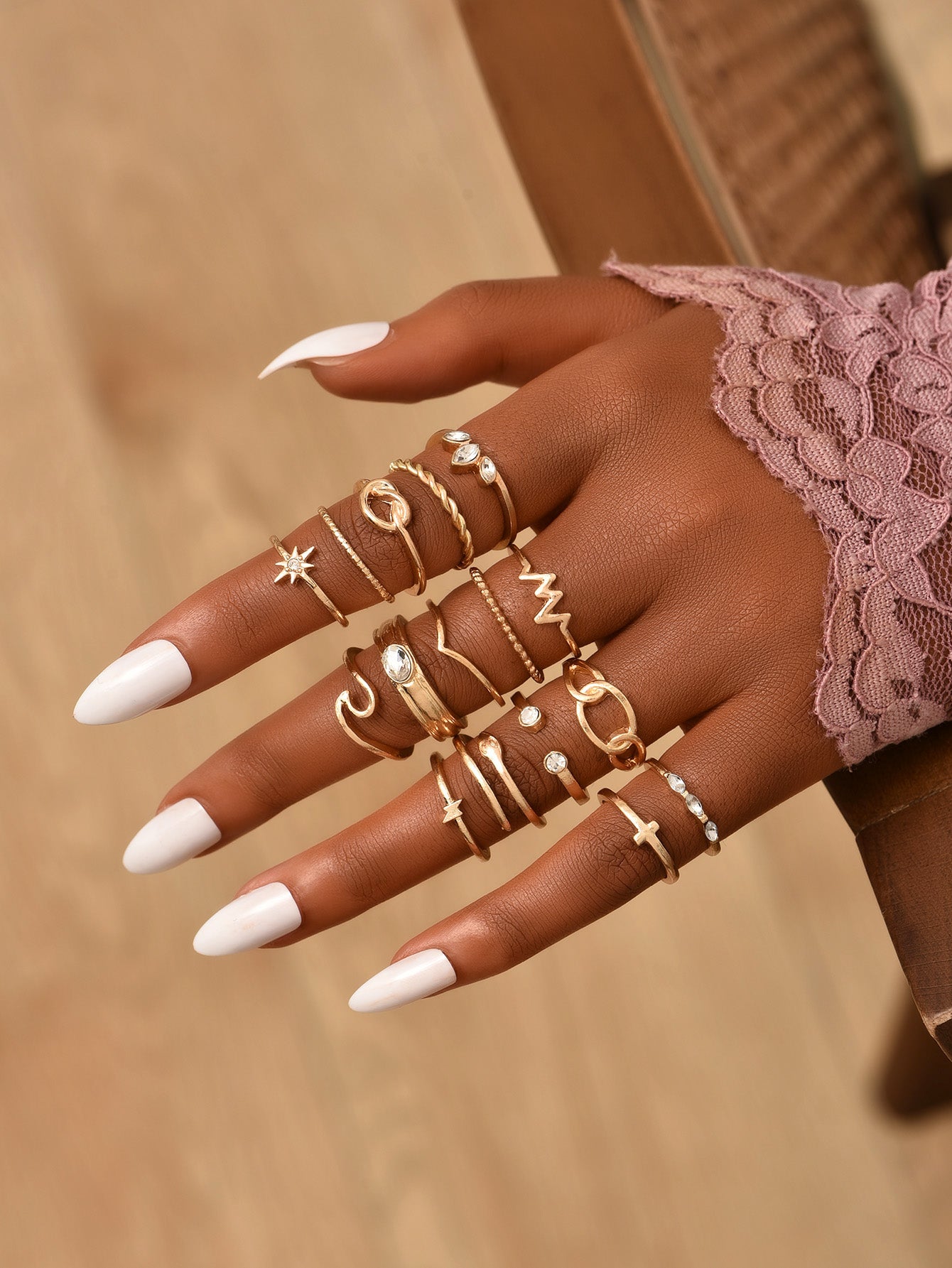 Metal Ring Set Women