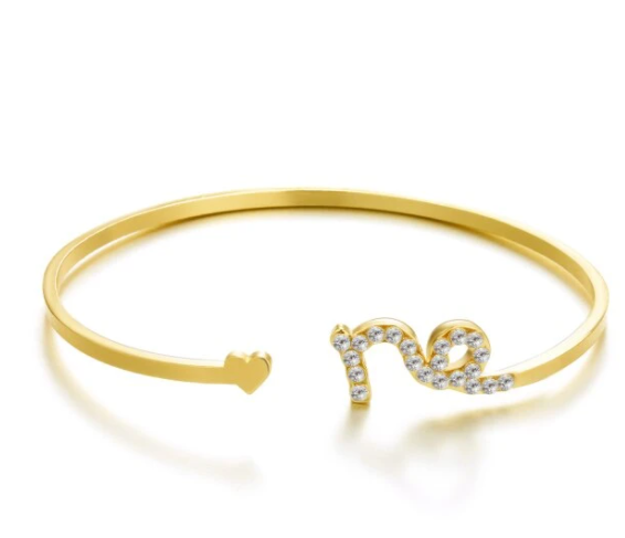 Cross-border Hot Sale Twelve Constellation Paper Card Series Symbol Bangle