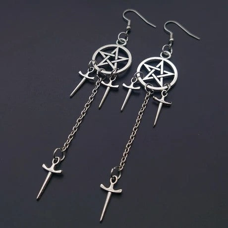 Gothic Dark Supernatural Power Earring Friendship Gift