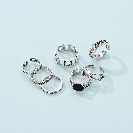 Fashion New Ladies Alloy Ring Alloy Ring Set