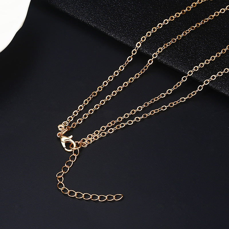 Shiny Diamond Tassel Women's Necklace Clavicle Chain