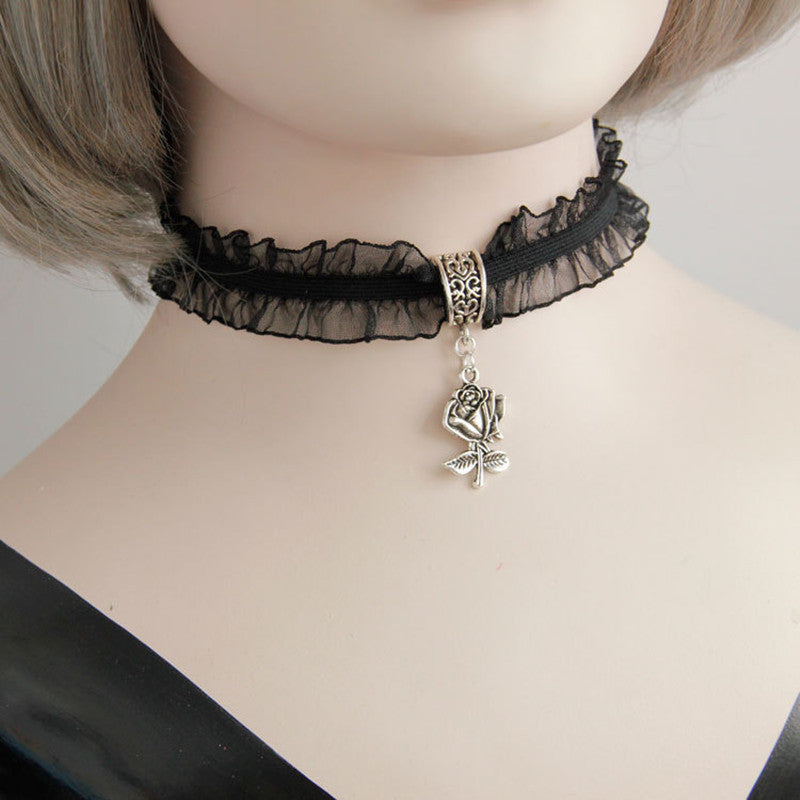 Exaggerated Jewelry Vampire Goth Dark Necklace