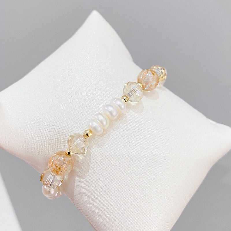 Freshwater Pearl Micro-inlaid Zircon Bee Bracelet