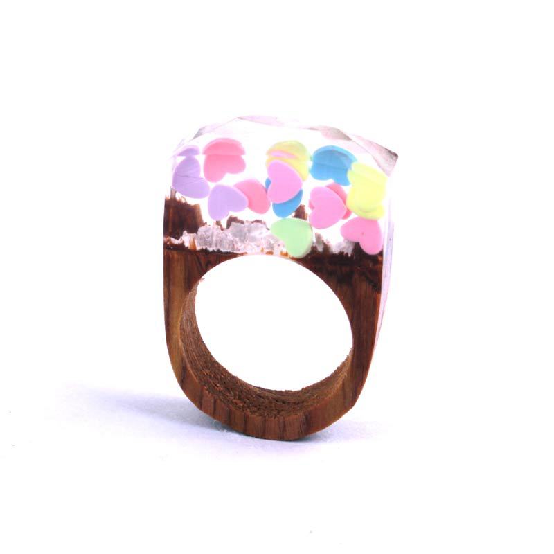 Wood ring characteristic ring resin ring