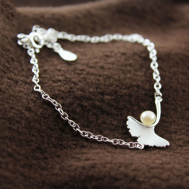 Pearl ginkgo bracelet