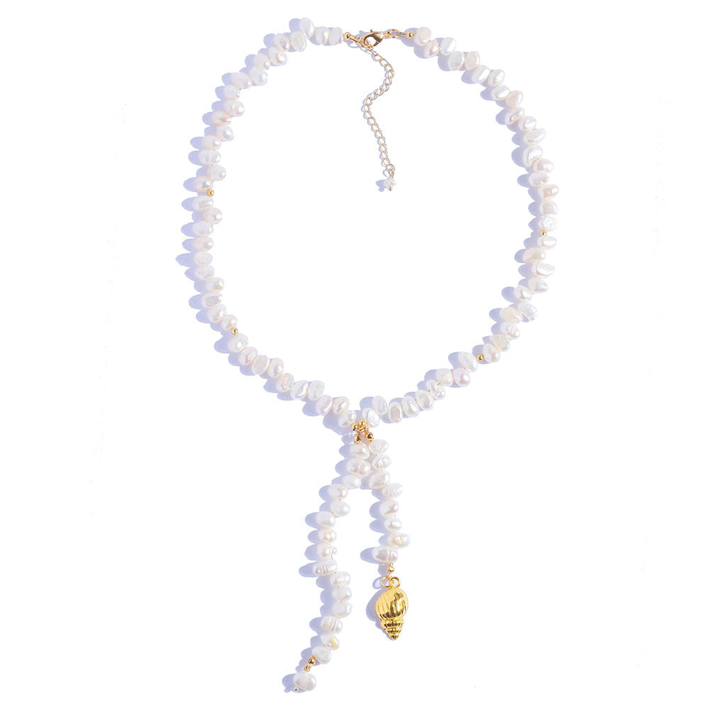 Baroque pearl necklace