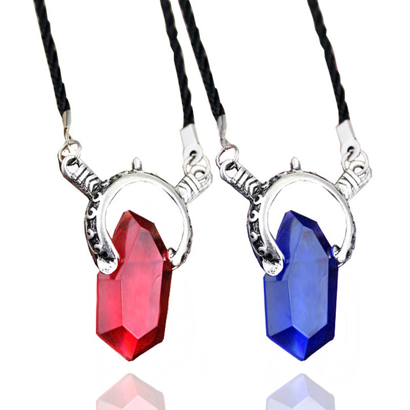 Alloy crystal necklace