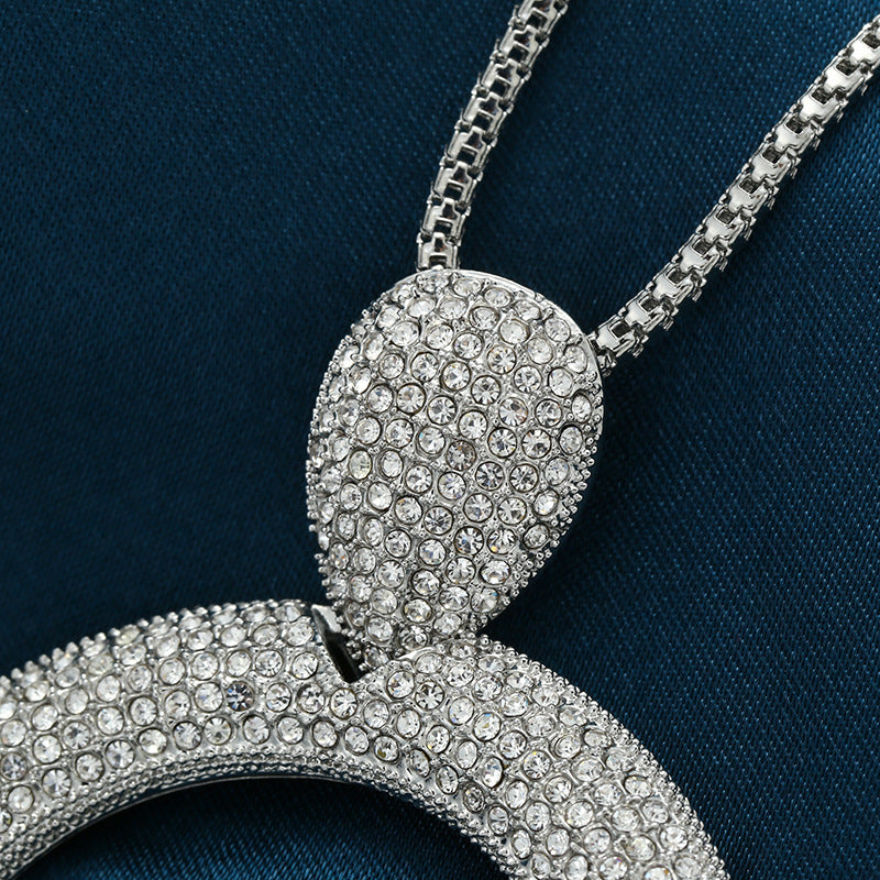 Diamond circle necklace