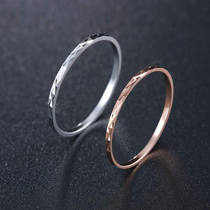 S925 Silver Ring Temperament Simple Joint Line Ring Girl Ring Ring