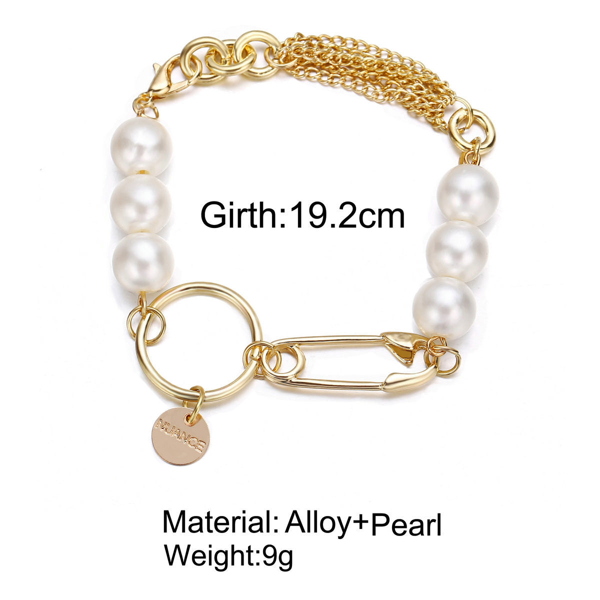Irregular pearl bracelet