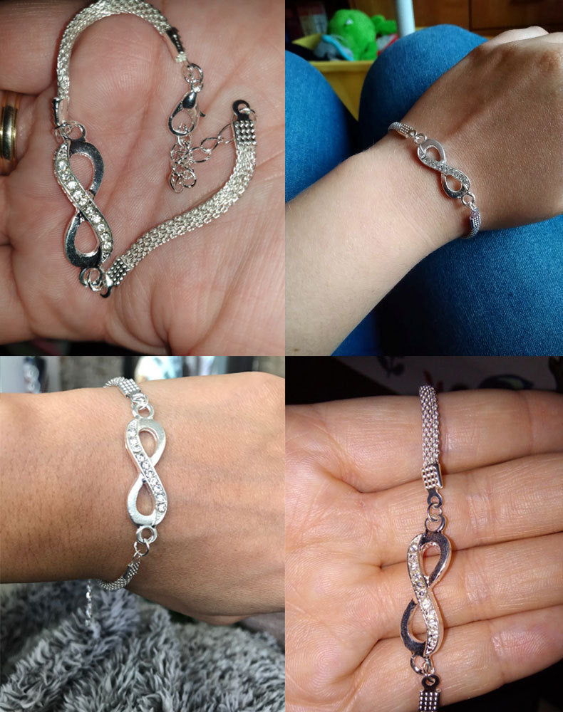 Infinity diamond bracelet