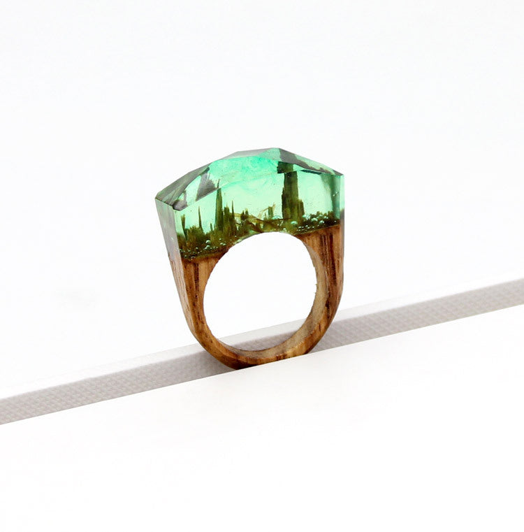 Wood ring characteristic ring resin ring