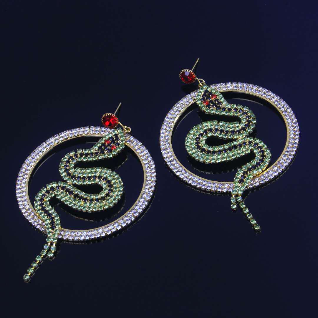 Diamond hoop earrings