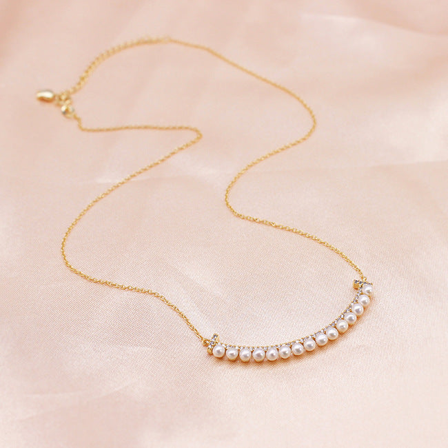 Smiley Pearl Necklace