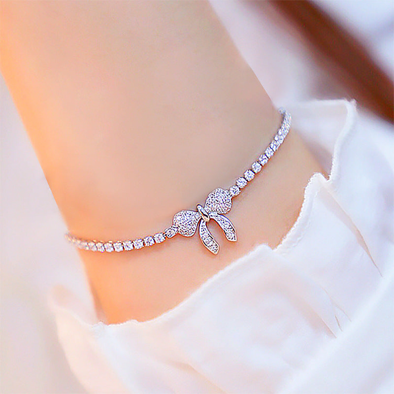 Sweet and full diamond butterfly bracelet fashion bracelet