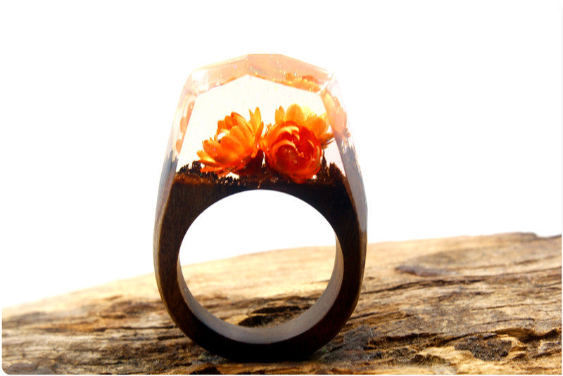 Resin wood ring