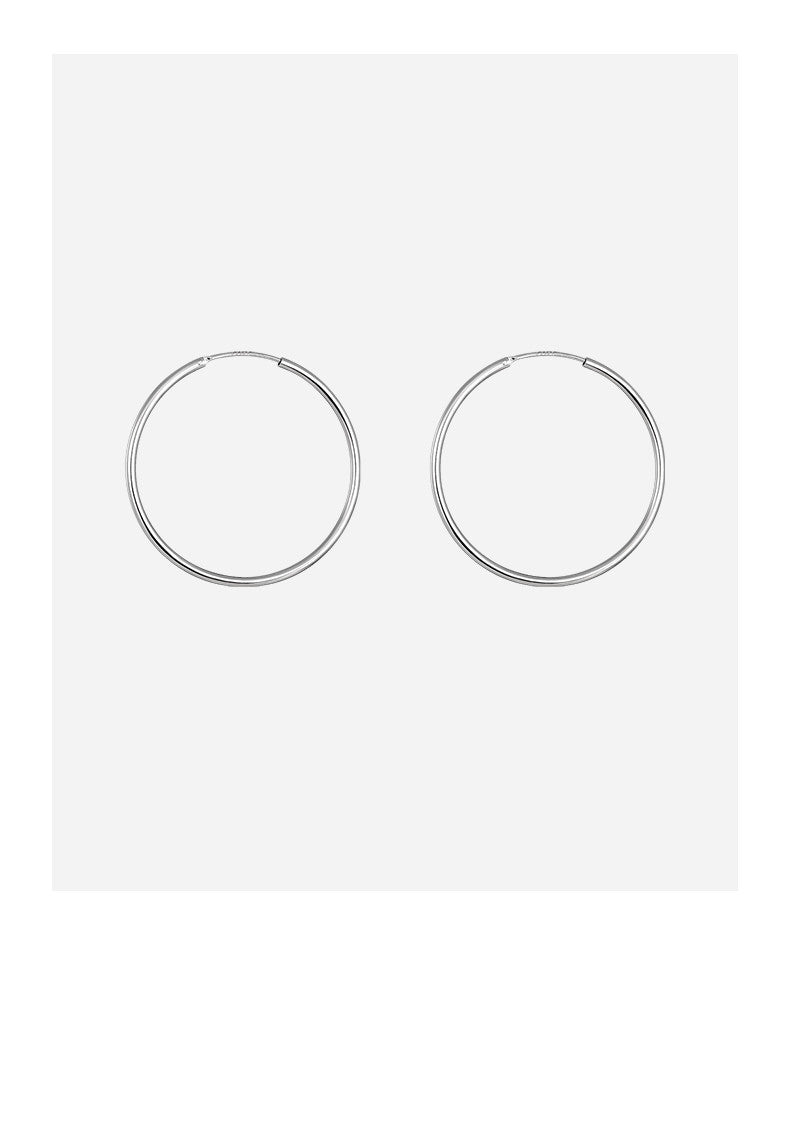 Stylish Simplicity Round Circle Hoop Earrings