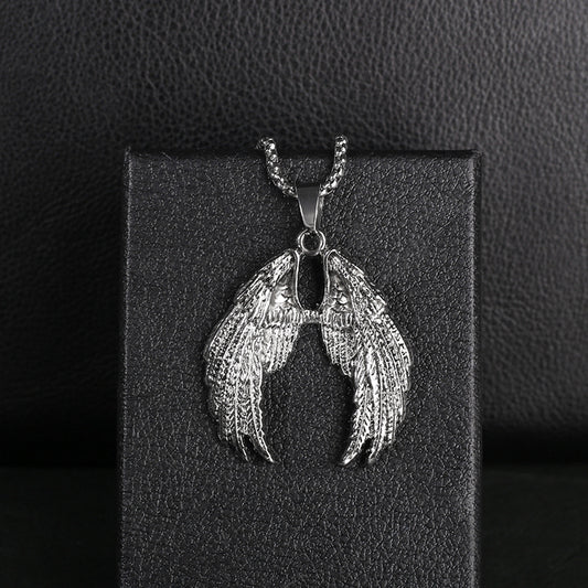 Niche Design Angel Devil Wings Dark Necklace