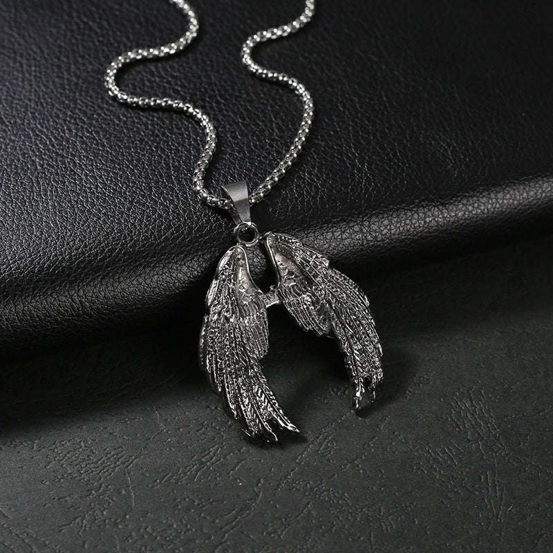 Niche Design Angel Devil Wings Dark Necklace