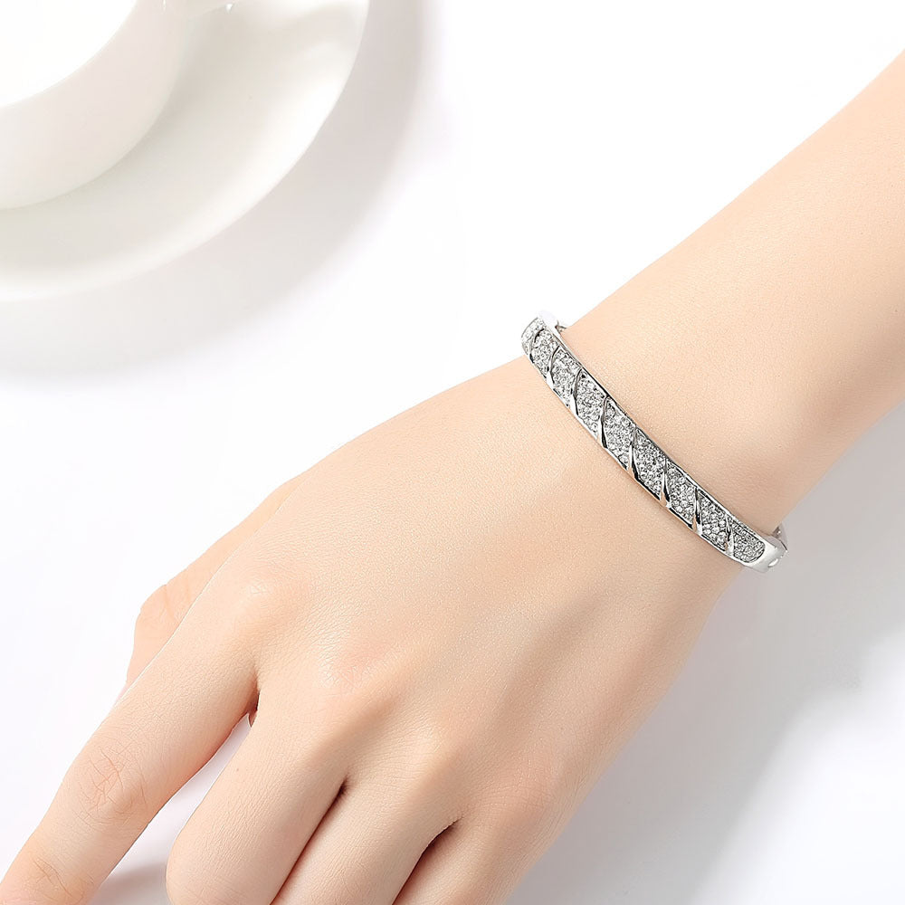 Fashionable Korean Version Full Diamond Austrian Crystal Bracelet