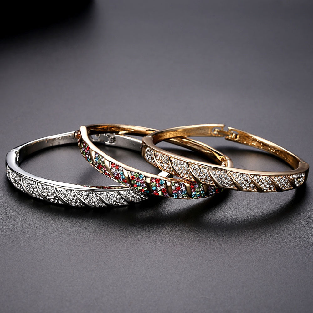 Fashionable Korean Version Full Diamond Austrian Crystal Bracelet