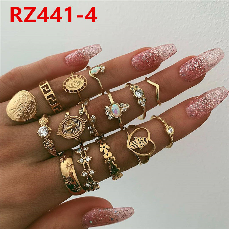 Bohemian Index Finger Ring Wide Set