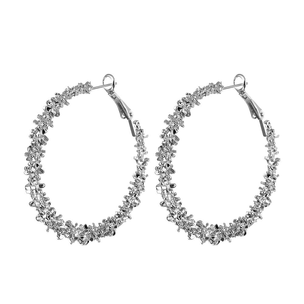 Big Round Hoop Earrings Women'S Fashion