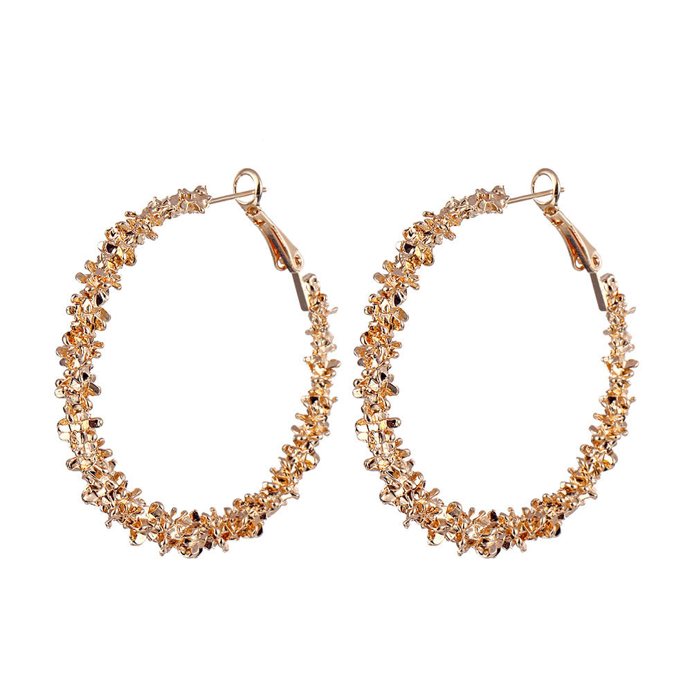 Big Round Hoop Earrings Women'S Fashion